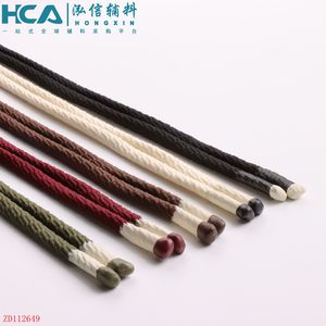 Cordon tressé avec extrémités en silicone intégrées pour sweats à capuche tendance, vestes décontractées, sacs à dos, sacs fourre-tout, accessoires de mode - Product Image 3