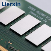 Lierxin LEX-DDR5-RDIMM Immersion Silver AI Server DDR5 RDIMM 10-14 couches PCB multicouche personnalisé contacts plaqués or haute vitesse