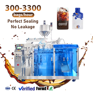 Máquina Empacadora Automática de Alta Velocidad para Doypack, Máquina de Llenado y Sellado de Líquidos para Café, Jugos y Bebidas en Bolsas Preformadas - Product Image 1