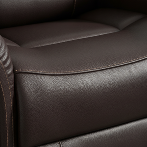 Conjunto de Sofá Reclinable de Estilo Moderno para Sala de Estar con Patas de Metal y Brazos Acolchados Cómodos en Cuero Sintético Resistente - Product Image 6