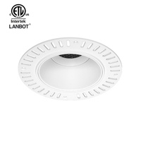 Spot LED encastré sans cadre à intensité variable et température de couleur ajustable, module orientable, éclairage circadien sans boîtier pour plafond avec DALI 2.0