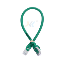 Câble réseau Ethernet Cat5e blindé SFTP en CCA multibrins 24AWG avec gaine PVC et connecteur RJ45, longueur personnalisable