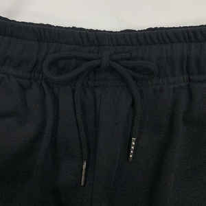 Shorts cargo tricotés pour hommes, écologiques, unis, décontractés, imperméables, respirants, taille basse, avec poches à cordon et sérigraphie - Product Image 3