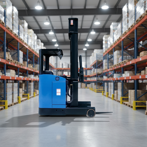 TAIXING JICHUAN Chariot élévateur électrique <span class=keywords><strong>de</strong></span> picking, transpalette hydraulique, chariot élévateur à mât 1T-3T, chariot élévateur à conducteur debout à pneus pleins - Product Image 1