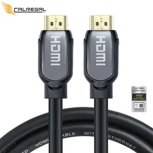 Cable HDMI 4K 8K 2,1 chapado en oro de transmisión de datos de audio y video chapado en oro de Venta caliente del fabricante
