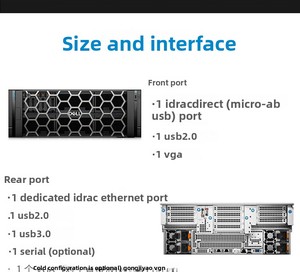เซิร์ฟเวอร์แบบแร็ค PowerEdge R960 4U Quad Xeon DDR5 PCIe 5.0 NVMe พร้อมระบบวิเคราะห์แบบเรียลไทม์ OLTP ปรับแต่งได้ ทดสอบแล้ว มีสินค้าในสต็อก รองรับการใช้งาน DeepSeek - Product Image 4