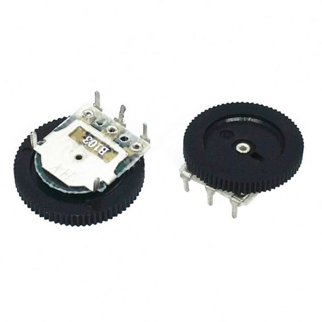 Smart Electronics Single Dial Gear Volume B103 B203 B503 50K 10K 1K 20K 2K 5K 100K 16X2MM 3/5 Pin Thumbwheel Potentiometer