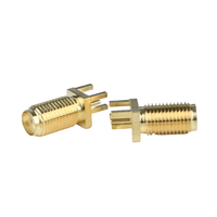 Conector Hembra Chapado en Oro SMA-KE Recto para Montaje en PCB, Conector de Antena Wifi