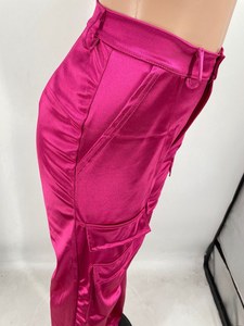 Y307046 <span class=keywords><strong>pantaloni</strong></span> larghi a vita alta con cerniera multitasche da <span class=keywords><strong>donna</strong></span> Cool Girls <span class=keywords><strong>pantaloni</strong></span> <span class=keywords><strong>Cargo</strong></span> a gamba dritta - Product Image 4