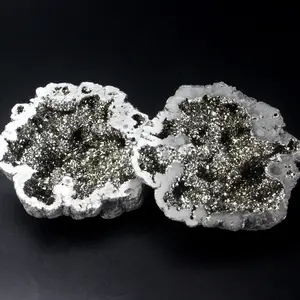 メッキ、 天然瑪瑙の宝石用原石ラフ鉱山販売のためのジオードdruzy瑪瑙
