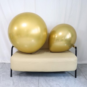 Ballons en latex métalliques chromés géants de 18 pouces pour la décoration de fête prénatale, vente en gros 2026 - Product Image 2