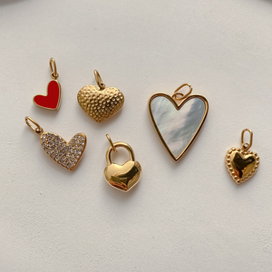 Étanche Dainty Acier Inoxydable 14k Plaqué Or Minuscule Petit Coeur D'<span class=keywords><strong>amour</strong></span> Pendentif Charme Accessoires <span class=keywords><strong>pour</strong></span> DIY Femmes Fabrication de Bijoux - Product Image 6