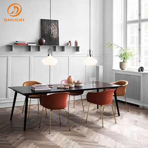 Mesa de Comedor Rectangular de Madera de Mango <span class=keywords><strong>con</strong></span> Marco de Hierro Sólido, Diseño Moderno y Contemporáneo, Estilo Industrial para Cocina o Restaurante - Product Image 1