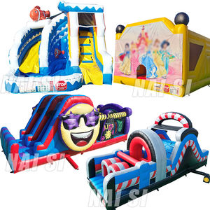 Château rebondissant gonflable de château plein d'entrain en gros de haute qualité avec le château plein d'entrain <span class=keywords><strong>commercial</strong></span> de glissière pour des enfants - Product Image 4