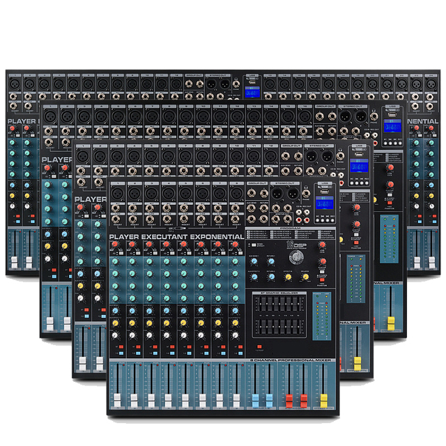 XTUGA Hot Sale Factory Direct Professional Dj Sondcraft Spirit Live 8 12 16 24 Channel Consola De Sonido Profesional