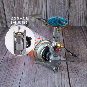 Campingmoon Z23CB Supporto Portatile in Lega di Alluminio per Fornello a <span class=keywords><strong>Gas</strong></span> da Campeggio con Tre Gambe e Adattatore - Product Image 5
