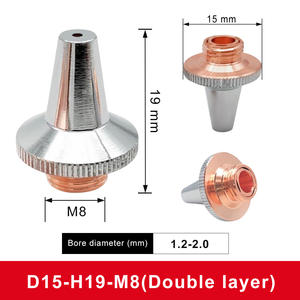 Nuevas Boquillas Láser de Cobre <span class=keywords><strong>Rojo</strong></span> de Alta Calidad, <span class=keywords><strong>Calibre</strong></span> 3D M8 0.8-4mm, de Una y Doble Capa, para Precitec, para Cabezal de Láser de Fibra - Product Image 4