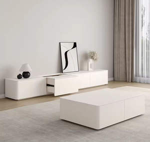 Meuble TV en bois italien moderne élégant et personnalisable, nouveau design, blanc, pour votre salon - Product Image 4