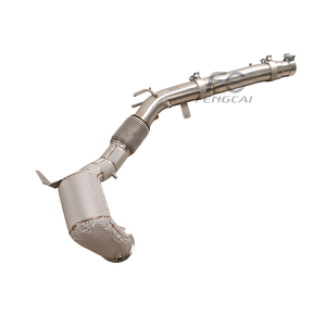 Collecteur d'échappement haute performance en acier inoxydable SS304 pour Volkswagen <span class=keywords><strong>Golf</strong></span> MK8 GTI 2.0t EA888 avec bouclier thermique - Product Image 5