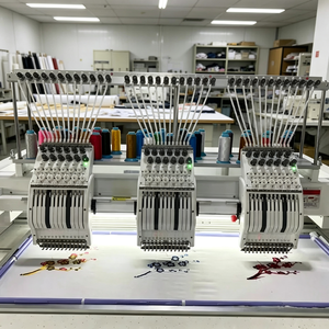 เครื่องปักคอ<span class=keywords><strong>ม</strong></span>พิวเตอร์เกรดเชิงพาณิชย์ประสิทธิภาพสูง <span class=keywords><strong>3</strong></span> หัว 12 เข็ม สำหรับปักห<span class=keywords><strong>ม</strong></span>วกและเสื้อผ้า - Product Image 1