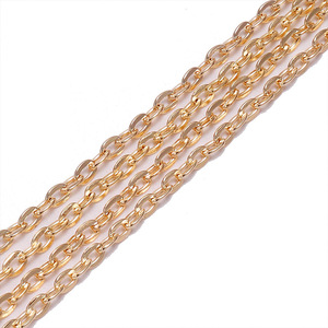 Maillons de chaîne pour bijoux 2x3mm, maillons plats en forme de croix, argent, or, bronze antique, rhodium, or KC, noir canon, cuivre rouge pour pendentifs DIY - Product Image 3