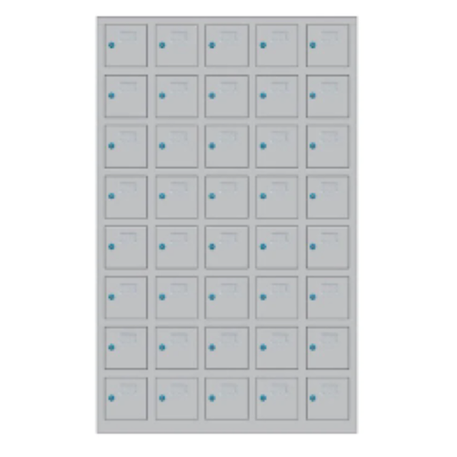 Electronic Key Lock Steel Cellphone Storage Locker with Powder Coating Assembled for Office Use 6 Compartments Durable