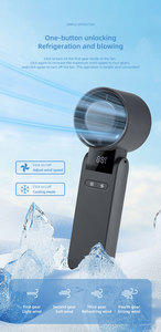 Offre Spéciale 9000RPM Rechargeable Ice Compress Fan Handheld Réfrigération en plastique avec contrôle mécanique pour usage domestique extérieur - Product Image 2