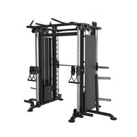 Rack d'entraînement multifonction Smith en gros, machine de crossover à câbles intégrée, équipement de fitness robuste pour salle de sport