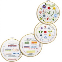 Kit de broderie DIY, cadeau pour les femmes, les amateurs d'art, kit de bricolage personnalisé avec des outils professionnels, fils colorés, Noël, anniversaire