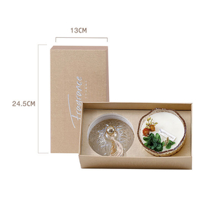 Boîtes d'emballage de bougies en cire de soja Oem faites à la main <span class=keywords><strong>2022</strong></span>, cadeaux d'anniversaire saint-valentin, Mini bougies parfumées avec fleurs séchées/ - Product Image 6