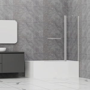 Vendita Diretta dalla Fabbrica, Schermo per <span class=keywords><strong>Vasca</strong></span> <span class=keywords><strong>da</strong></span> <span class=keywords><strong>Bagno</strong></span> in Acrilico Pieghevole di Alta Qualità con Telaio in Alluminio Rettangolare - Product Image 2