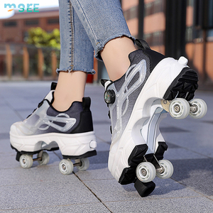 Patins à roulettes déformables 2-en-1 SeeMore avec roues amovibles et double rangée de roues invisibles - Product Image 5