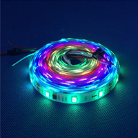 Courir rgbic 30/48/60D leds par mètre 5v 12v SMD 5050 Ws2811 WS2812 WS2815 Adressable Rgbw Rgb Led Bandes Lumineuses