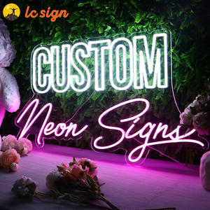 Enseignes Ber personnalisées en acrylique de haute qualité Lettre au néon LED d'enseigne au néon d'intérieur pour enseigne au néon de fête - Product Image 3