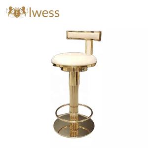 فيلا الحديثة وردة ذهبية بار البراز الفولاذ الوردي المخملية تصميم جلدية الذهب للبار الأبيض الحديثة للبار - Product Image 4