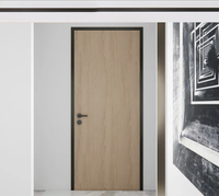 Porte intérieure en aluminium invisible sans cadre, design moderne, insonorisée, résistante au vent, taille personnalisée, installation facile