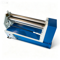 Cintreuse manuelle asymétrique à 3 rouleaux Small Power W11F 3*1000 avec formage des extrémités pour le formage de tubes en acier au carbone de haute précision