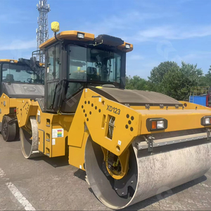 Rouleau vibratoire tandem à double tambour XD123, vitesse nominale 2300 tr/min, compacteur de sol pour travaux routiers - Product Image 1