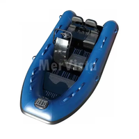 Bateau pneumatique CE 12 pieds (3,6 m) en Hypalon avec coque en V profond en aluminium, type Gommoni Tender Dinghy