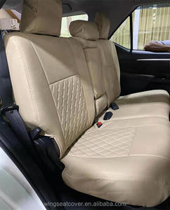 WING Tam Set Yüksek Kaliteli Araba İç Aksesuarları Basit PVC/PU Deri Araba Koltuk Kılıfı <span class=keywords><strong>Toyota</strong></span> <span class=keywords><strong>Fortuner</strong></span> için - Product Image 3