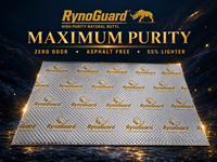 Tapis insonorisant pour voiture RynoGuard, feuille de butyl flexible, facile à découper, installation facile, isolation phonique automobile, vente en gros