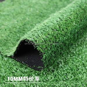 Valla de césped artificial PP desechable suministrada por fábrica, altura de pila de 10mm para sitios de construcción, jardines deportivos para uso en gimnasio de fútbol - Product Image 6