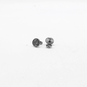 yunnique Fashion <b>Stud</b> Earrings Tibetan <b>Silver</b> Four Leaf Clover Design For Men And Women 2020 New Arrival - Product Image 2
