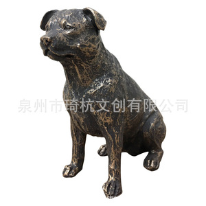 Figura de Perro de Imitación de Bronce, Galgo, Dachshund, Springer Spaniel, Decoración para el Hogar, Adorno de Escritorio, Resinas Sintéticas - Product Image 5