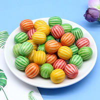 En forme de pastèque Fruité Bubble Gum Enduit Collations pour enfants Bonbons Amusant Nostalgique Loisirs Bouteille en boîte en gros