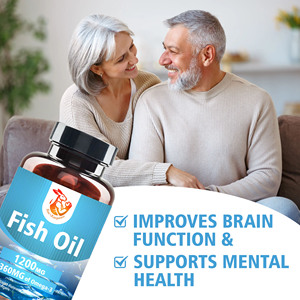 Gélules d'huile de poisson du fabricant, contenant 1200 mg d'huile de poisson, favorisent la santé cardiaque et soutiennent le système immunitaire. - Product Image 5