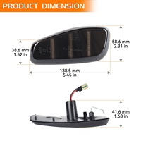 Nouveau chaud pour Jeep Renegade BU Latitude Trailhawk LED feux de signalisation non séquentiels avant côté marqueur indicateur clignotant réflecteur Li