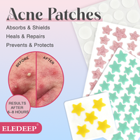 Patch anti-acné hydrocolloïde personnalisé avec logo, points colorés, patch facial étoile pour les boutons, beauté et soins personnels