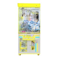 Machine de jeu d'arcade grue à pinces métalliques 4-en-1, machine à griffes à monnayeur pour divertissement, prise en charge des langues espagnole, japonaise et anglaise