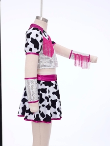 Disfraz de Vaquera para Niñas de 4 a 14 Años, Conjunto con Top Corto, Falda y Puños para Fiestas de Disfraces, Eventos Temáticos y Actuaciones - Product Image 5